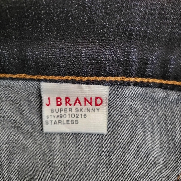 J Brand Super Skinny Jeans size 29 dark Blue - Picture 4 of 10